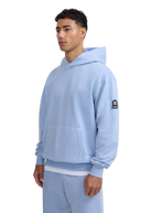 Sandbanks Mineral Wash Hoodie - Dusty Blue
