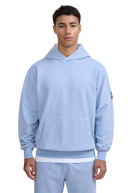 Sandbanks Mineral Wash Hoodie - Dusty Blue
