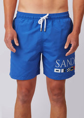 Sandbanks Signal Flag Swim Shorts - Nautical Blue