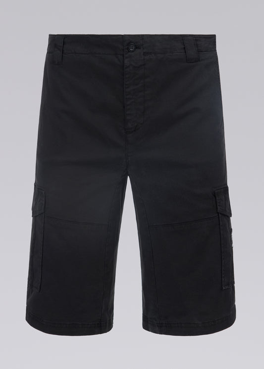 Sandbanks Badge Logo Cargo Short - Black