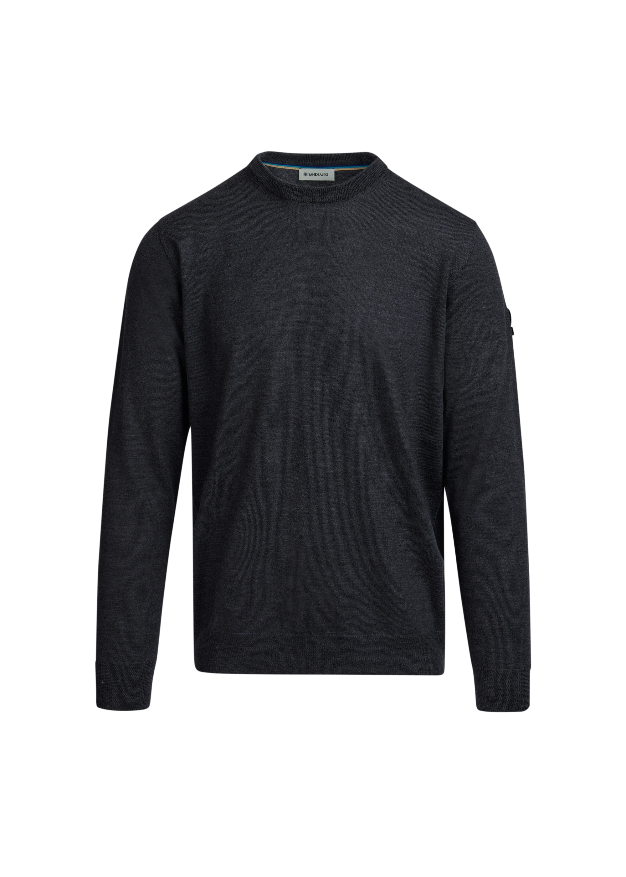 Black sweater on a white background