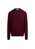 Sandbanks Merino Wool Crew Neck Jumper - Port