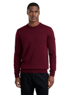 Sandbanks Merino Wool Crew Neck Jumper - Port