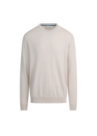 Sandbanks Merino Wool Crew Neck Jumper - Stone