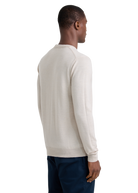 Sandbanks Merino Wool Crew Neck Jumper - Stone