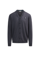 Retro Button Through Cardigan - Anthracite