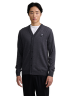 Retro Button Through Cardigan - Anthracite