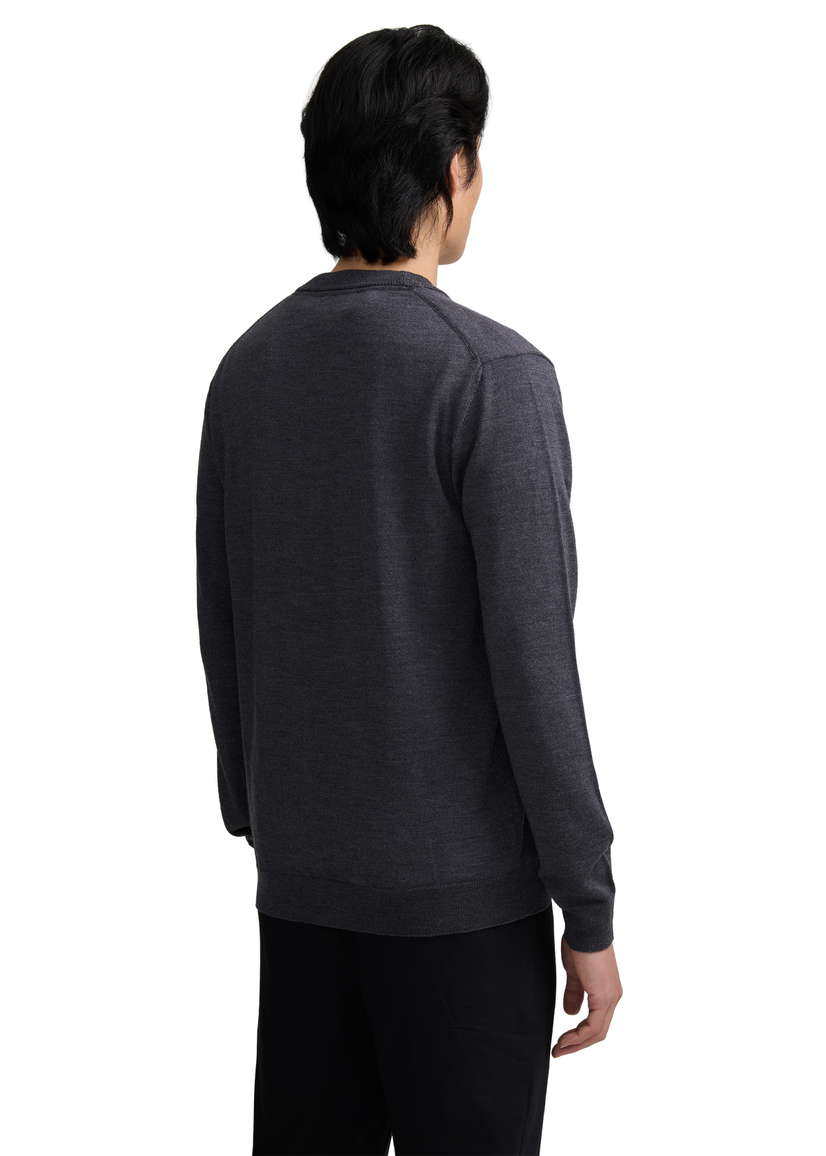 Retro Button Through Cardigan - Anthracite