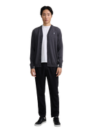 Retro Button Through Cardigan - Anthracite
