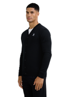 Retro Button-Through Cardigan - Black
