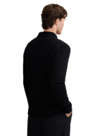Button Through Knit Overshirt - Black