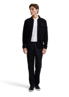 Button Through Knit Overshirt - Black