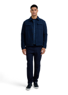 Intarsia Rope Knitted Jumper - Navy