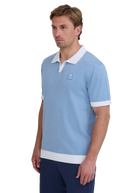 Sandbanks Revere Collar Polo - Dusty Blue