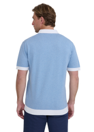 Sandbanks Revere Collar Polo - Dusty Blue