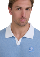 Sandbanks Revere Collar Polo - Dusty Blue