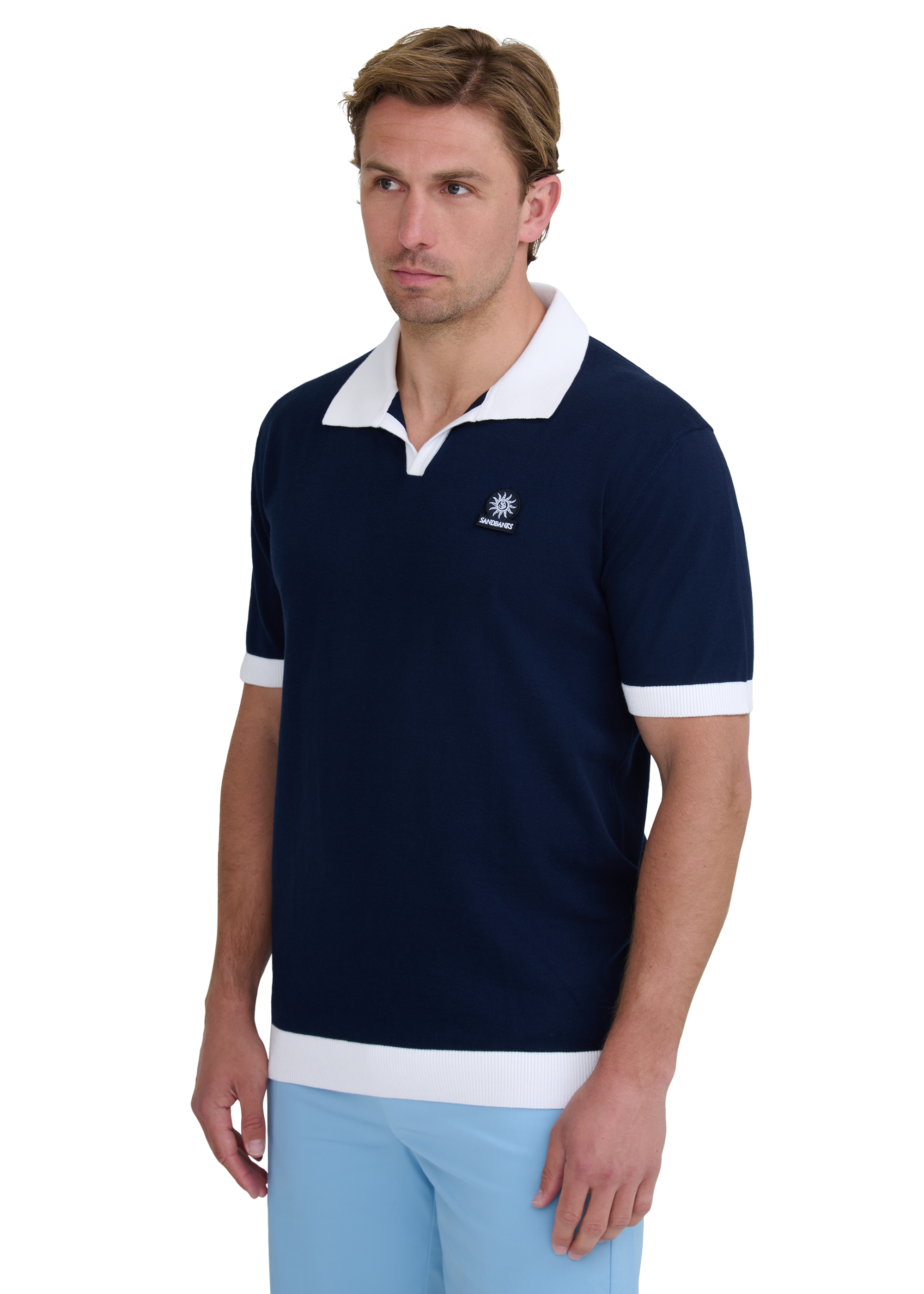 Revere Collar Polo - Navy