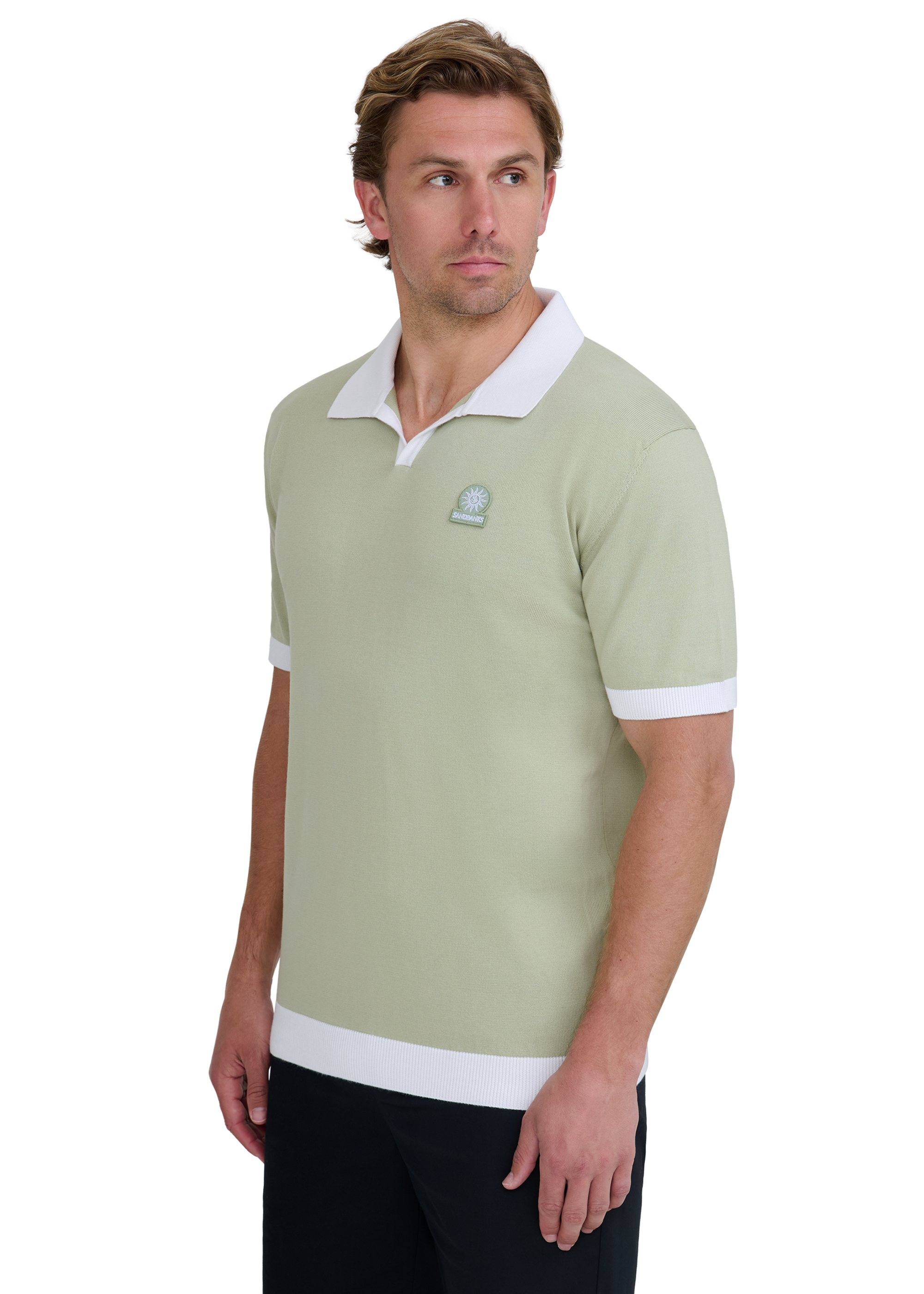 Revere Collar Polo - Sage
