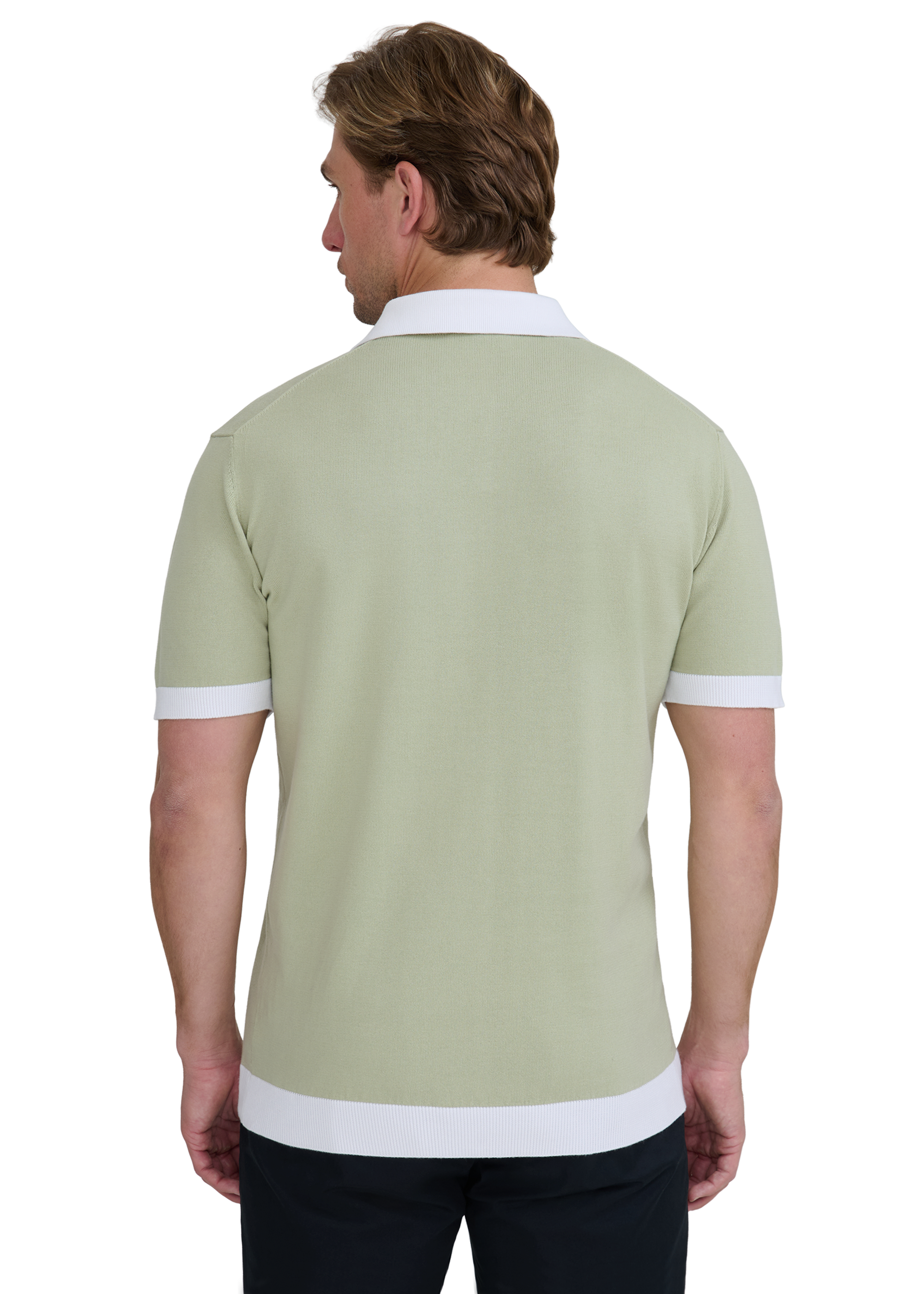 Revere Collar Polo - Sage
