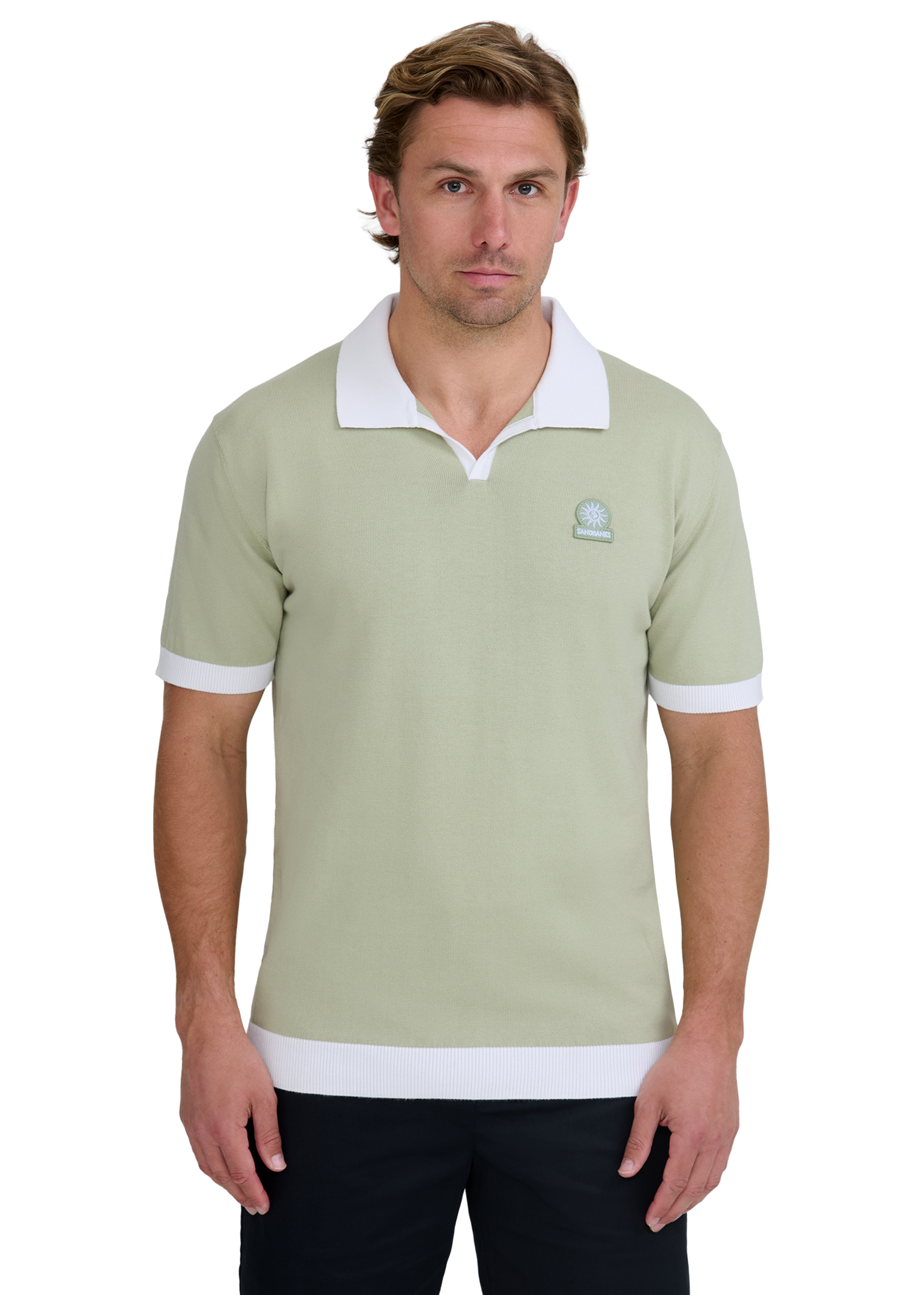 Revere Collar Polo - Sage