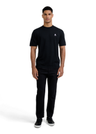 Merino Wool Knitted T-Shirt - Black