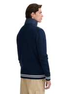 Hybrid Full-Zip Puffer Cardigan - Navy