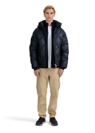 Zip-Through Funnel Neck Cardigan - Navy