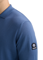 Sandbanks Merino Wool Zip Polo Shirt - Teal