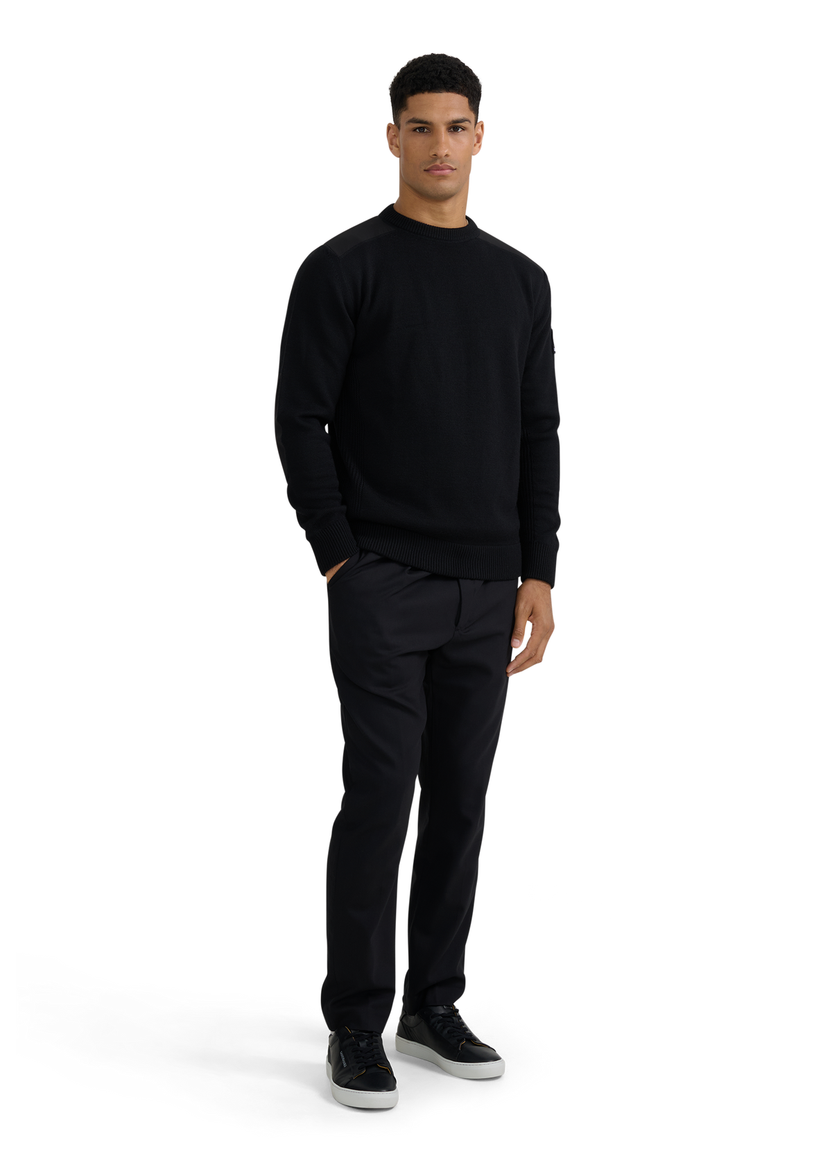 Sandbanks Tech Knitted Jumper - Black