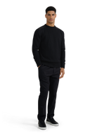 Technical Panelled Knit Jumper - Black
