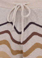 Gradient Wave Knitted Short - Stone