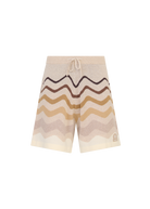 Gradient Wave Knitted Short - Stone