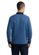 Sandbanks Knitted Long Sleeve Polo Shirt - Teal