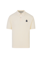 Micro-Cable Knitted Polo Shirt - Ecru