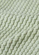 Micro-Cable Knitted Polo Shirt - Sage