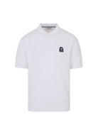 Crosshatch Knitted Polo Shirt - White