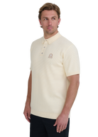 Waffle Knitted Polo Shirt - Ecru