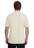Waffle Knitted Polo Shirt - Ecru