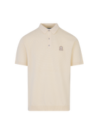 Waffle Knitted Polo Shirt - Ecru