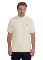 Waffle Knitted Polo Shirt - Ecru