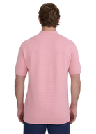 Waffle Knitted Polo Shirt - Dusty Pink