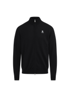 Merino Wool Full-Zip Cardigan - Black