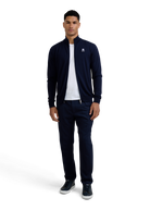 Merino Wool Full-Zip Cardigan - Navy