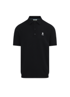 Merino Wool Short Sleeve Polo - Black