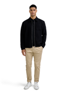 Merino Wool Short Sleeve Polo - Black