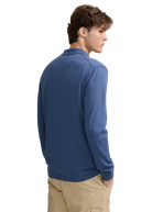 Merino Wool Button Polo Shirt - Teal