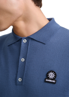 Merino Wool Button Polo Shirt - Teal