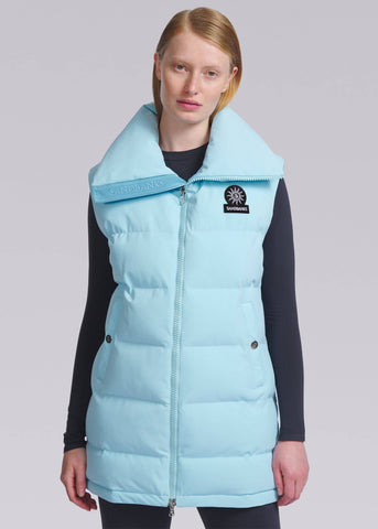 Sandbanks Lagoon Long Gilet - Crystal Blue - Sandbanks