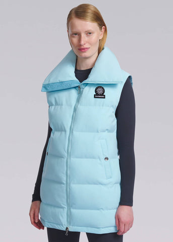 Sandbanks Lagoon Long Gilet - Crystal Blue - Sandbanks