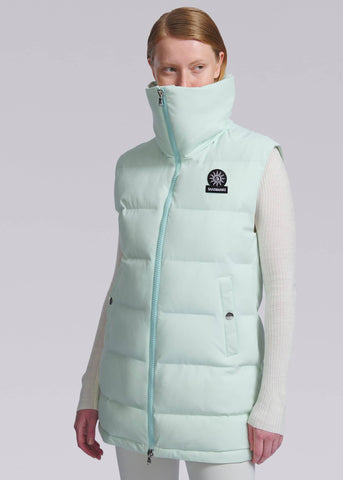 Sandbanks Lagoon Long Gilet - Mint - Sandbanks